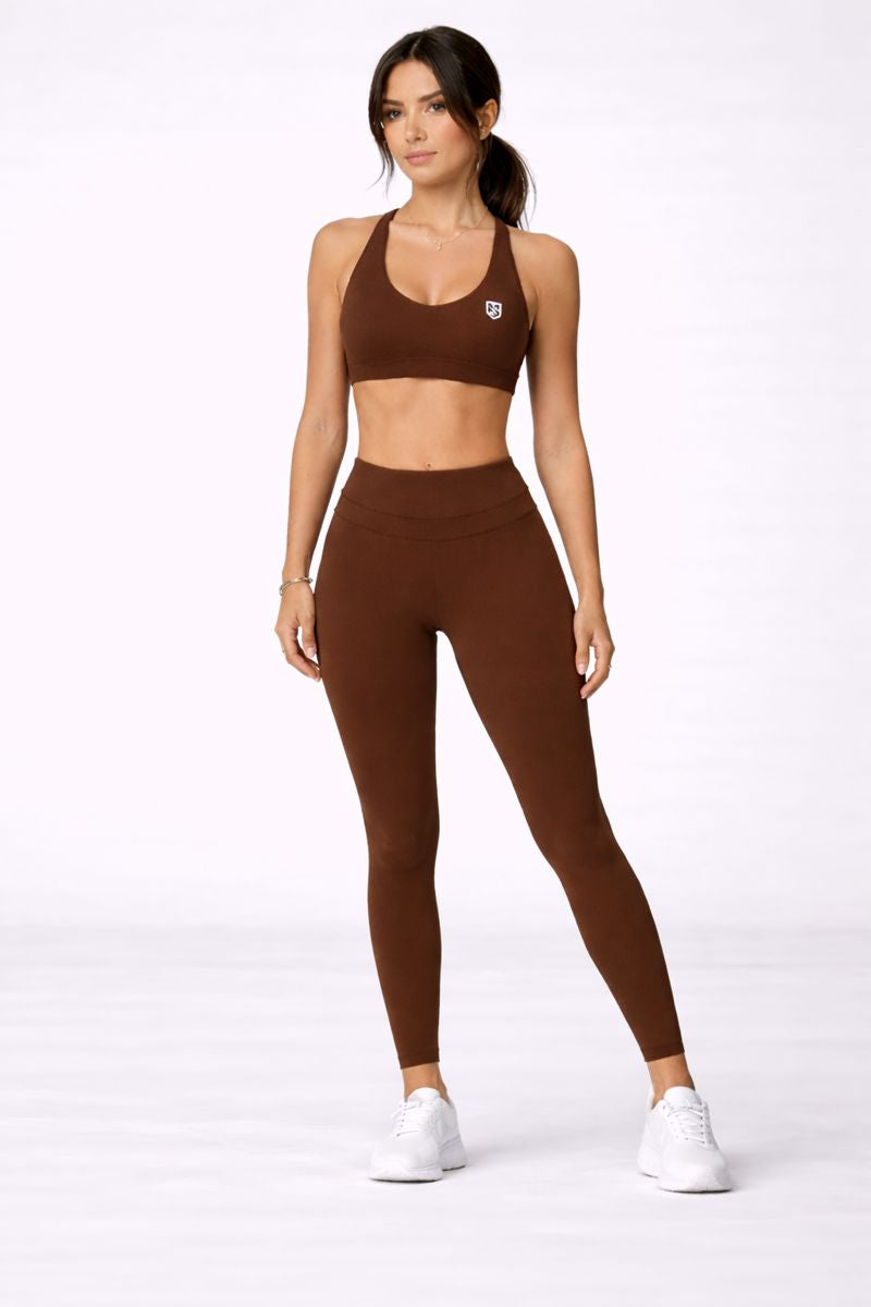 StoneVale Crossback Short Set Coffee — TZ8863